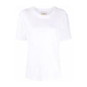 Korte Mouw T-shirt Khaite , White , Dames