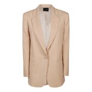 Oversized Blazer in Blush Andamane , Beige , Dames