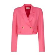 Roze cropped jasje ViCOLO , Pink , Dames