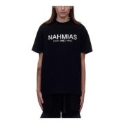 Uitspraak T-Shirt Nahmias , Black , Heren