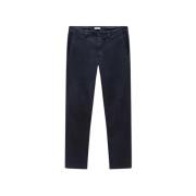 Klassieke Chino Broek met Unieke Afwerking Woolrich , Blue , Heren