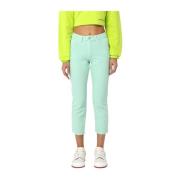 Cropped Trousers Hinnominate , Green , Dames