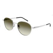 SL 533 Metal Corner Angle Ronde Unisex Zonnebril Saint Laurent , Gray ...