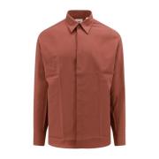 Wollen knoopshirt PT Torino , Pink , Heren