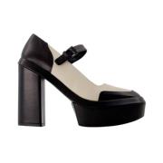 Juna pumps in zwart leer Clergerie , Black , Dames