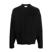 Zwarte Sweaters met Voor Detail Off White , Black , Heren