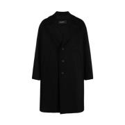 Oversized Kimono - Zwart Wol Neil Barrett , Black , Heren