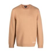 Edward Camel/Ecru Trui A.p.c. , Brown , Heren