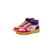 Vintage Mid W Sneaker Wit/Roze Autry , Pink , Dames