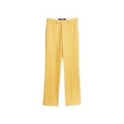 Broek van katoen en linnen met rechte pasvorm Jacquemus , Yellow , Dam...