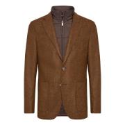 Wollen jas met afneembare bib Boggi Milano , Brown , Heren