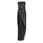 Zwarte Sequin Zijden Top Rick Owens , Black , Dames