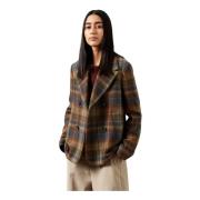 Deconstructed Peacoat Jas Massimo Alba , Multicolor , Dames