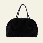 Pre-owned Leather shoulder-bags Alaïa Pre-owned , Black , Dames