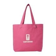 Katoenen Canvas Logo Print Tote Bag Rick Owens , Pink , Dames
