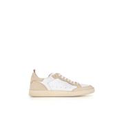 Beige Sneakers met Vintage Look Officine Creative , Beige , Dames