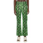 Straight Trousers Simon Miller , Green , Dames