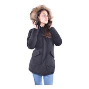 Luxe Arctische Wasbeer Parka Woolrich , Black , Dames