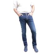 Slim Fit Blauwe Denim Jeans met Gouden Knoopsluiting Jacob Cohën , Blu...