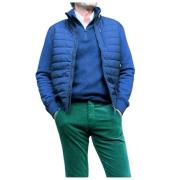 Elliot Bi-Materiaal Blouson Parajumpers , Blue , Heren