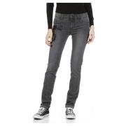 Magnetische Grijze Slim Fit Push Up Jeans Liu Jo , Gray , Dames