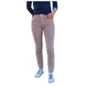 Corduroy Slim 7/8 Broek Islow , Beige , Dames