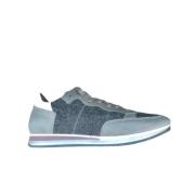 Tropez Heren Sneakers met Bouclé Stof Philippe Model , Gray , Heren