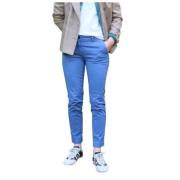 Slim Fit New York Broek Mason's , Blue , Dames