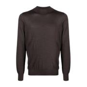 Italiaanse Wol Gebreide Kleding Barba , Brown , Heren