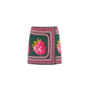 Romantische Mini Rok met Frambozenprint La DoubleJ , Multicolor , Dame...