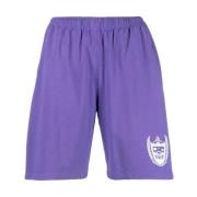 Gym Shorts, Paars Beverly Hills Sporty & Rich , Purple , Dames