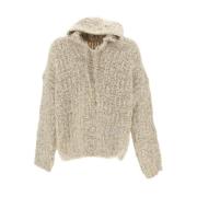 Comfortabele Oversized Hoodie Sweater ERL , Beige , Heren