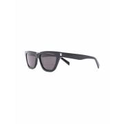 Zwarte zonnebril, stijlvol en veelzijdig Saint Laurent , Black , Dames