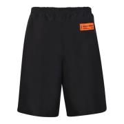 Zwarte Elastische Shorts Ss23 Heron Preston , Black , Heren