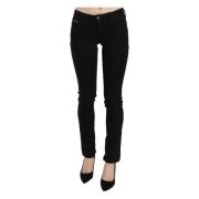 Zwarte Slim Fit Denim Jeans met Pailletten Costume National , Black , ...