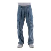 Cargo Jeans voor Mannen Nahmias , Blue , Heren