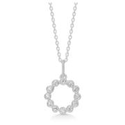 Zilveren Cirkel Hanger Ketting Frk. Lisberg , Gray , Dames