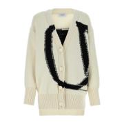 Gezellige Ivory Wollen Vest Off White , White , Dames