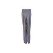 Wool Grey High Waist Palazzo Trousers Lardini , Gray , Dames