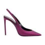 Dames Schoenen Sandalen Paars Aw23 Saint Laurent , Purple , Dames