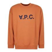 Eliot Sweatshirt A.p.c. , Orange , Heren