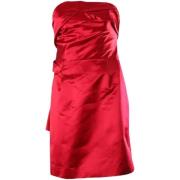 Pre-owned Polyester dresses Celine Vintage , Red , Dames