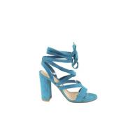 Pre-owned Sandalen Gianvito Rossi Pre-owned , Blue , Dames