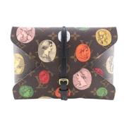 Canvas Home-Office met Rfid Chip Louis Vuitton Vintage , Brown , Dames