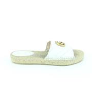 Klassieke platte sandalen met iconisch logo Gucci Vintage , White , Da...