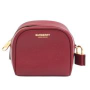Pre-owned Leather clutches Burberry Vintage , Red , Dames