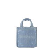 Logo Mini Tote Bag - Blauw - Denim Acne Studios , Blue , Dames