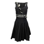 Pre-owned Silk dresses Chanel Vintage , Black , Dames