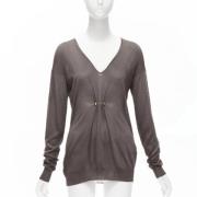 Pre-owned Viscose tops Gucci Vintage , Brown , Dames
