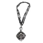 Pre-owned Metal necklaces Chanel Vintage , Gray , Dames